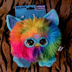 Furby Dog Toy Squeak and Crinkle sm med large dog.. ea. new!